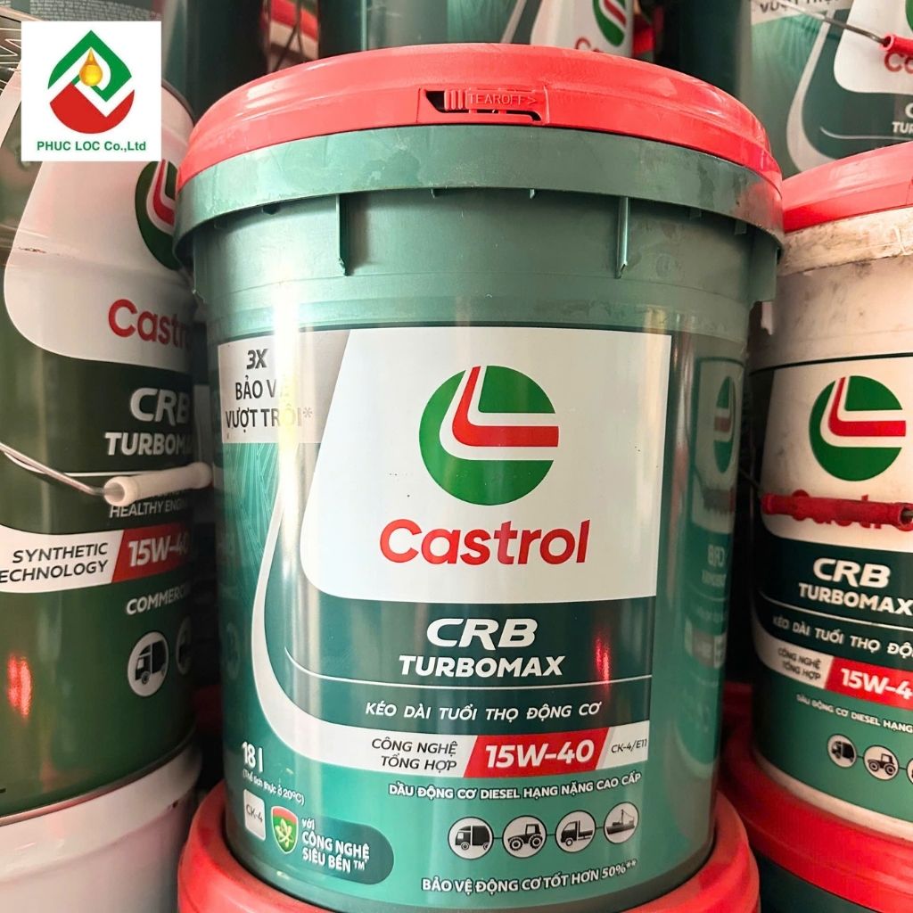 Dầu Nhờn Động Cơ Diesel Đốt Trong 4 Kỳ Castrol CRB Turbomax 15W-40 CK-4/E11